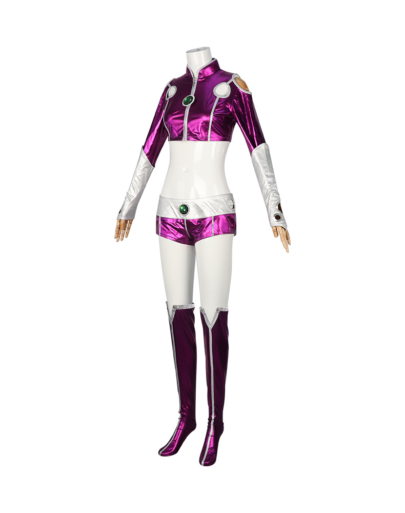 Teen Titans Starfire Bodysuit Cosplay Costume - Image 10