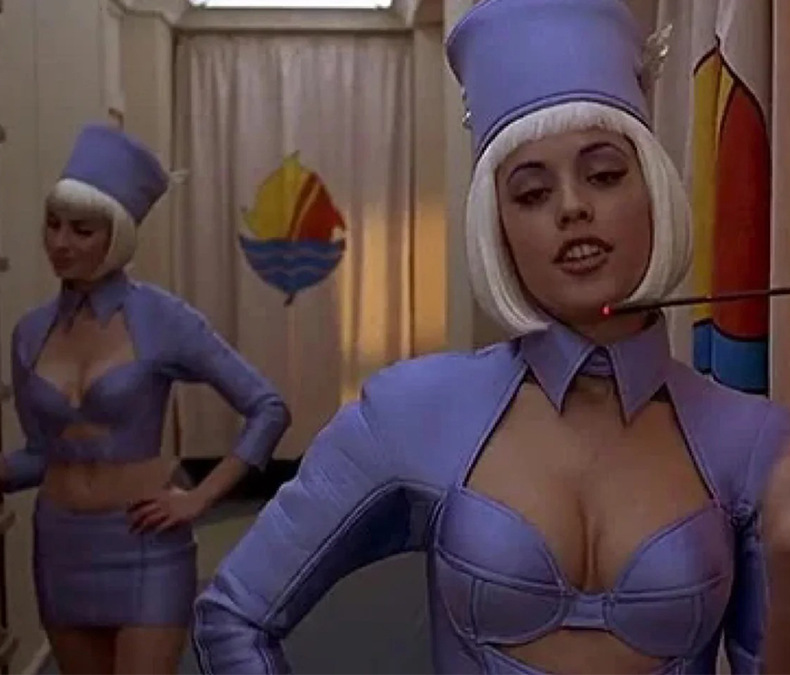 The Fifth Element Flight Attendant Leeloo Cosplay Costume - Image 7