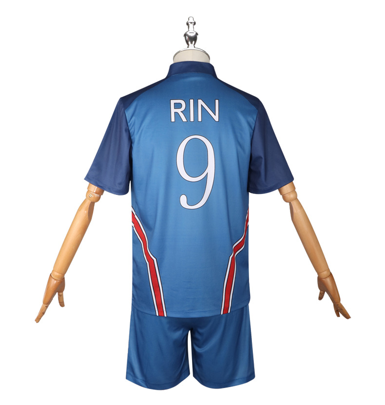 Blue Lock Rin Itoshi Ryusei Shidou Team Uniform Cosplay Costume - Image 16