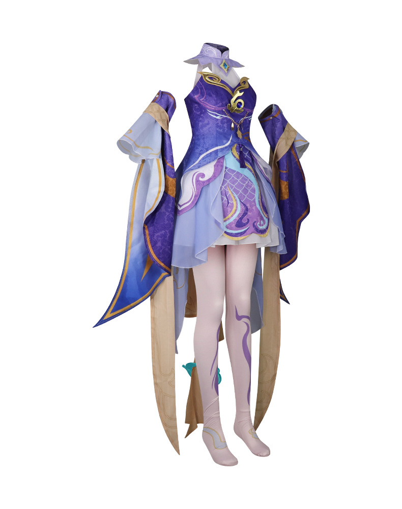 Honor of Kings Xi Shi Youlong Jinhua Cosplay Costume - Image 7