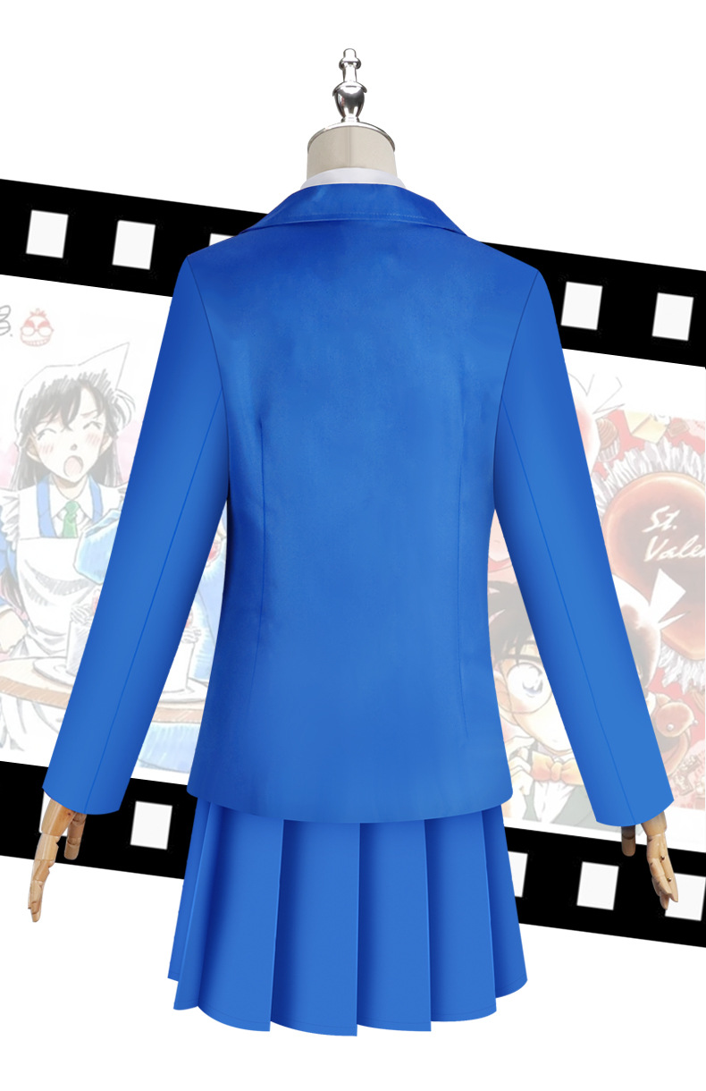 Detective Conan Shinichi Kudo Ran Mouri Uniform Cosplay Costume - Image 20