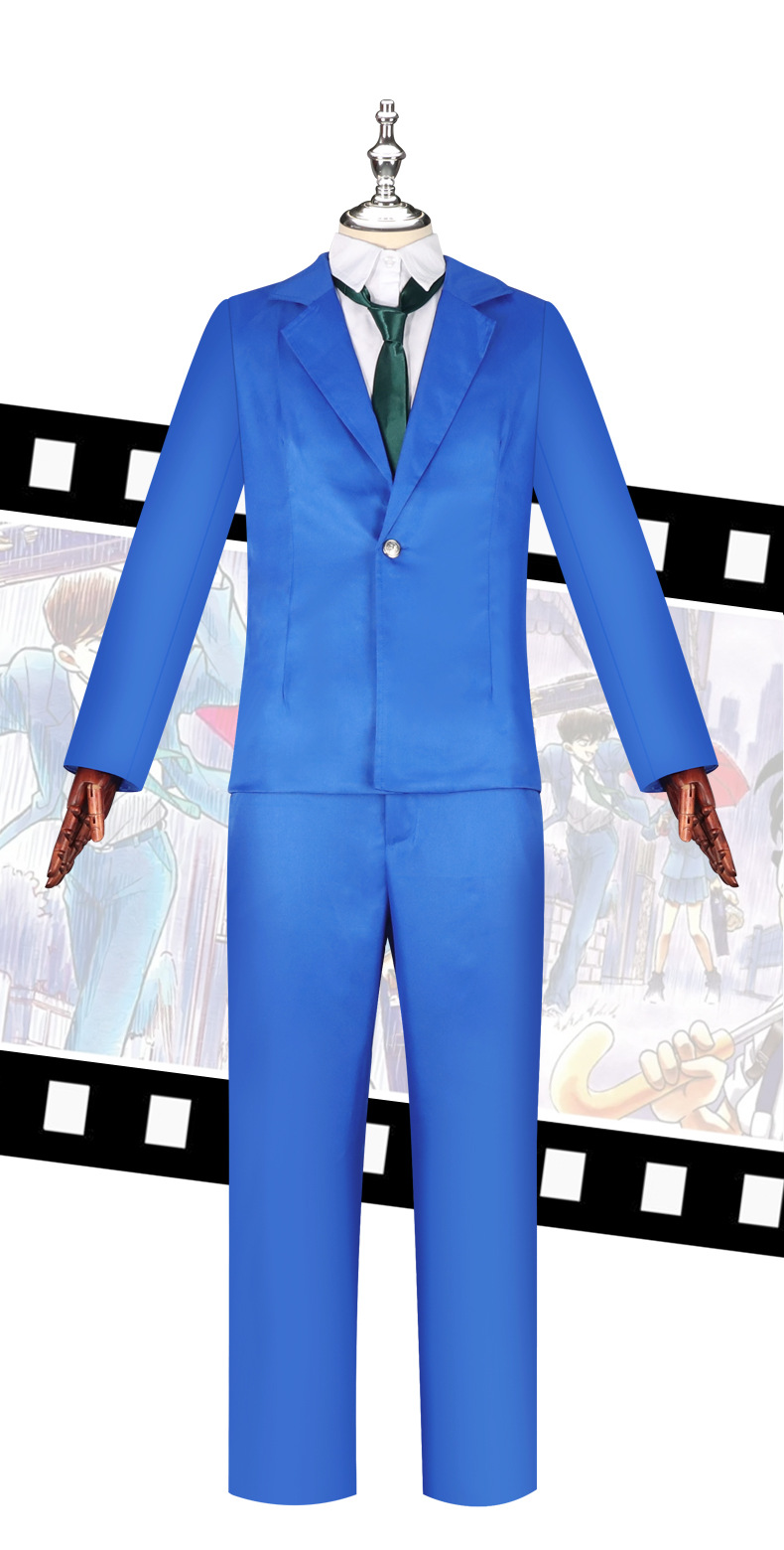 Detective Conan Shinichi Kudo Ran Mouri Uniform Cosplay Costume - Image 22