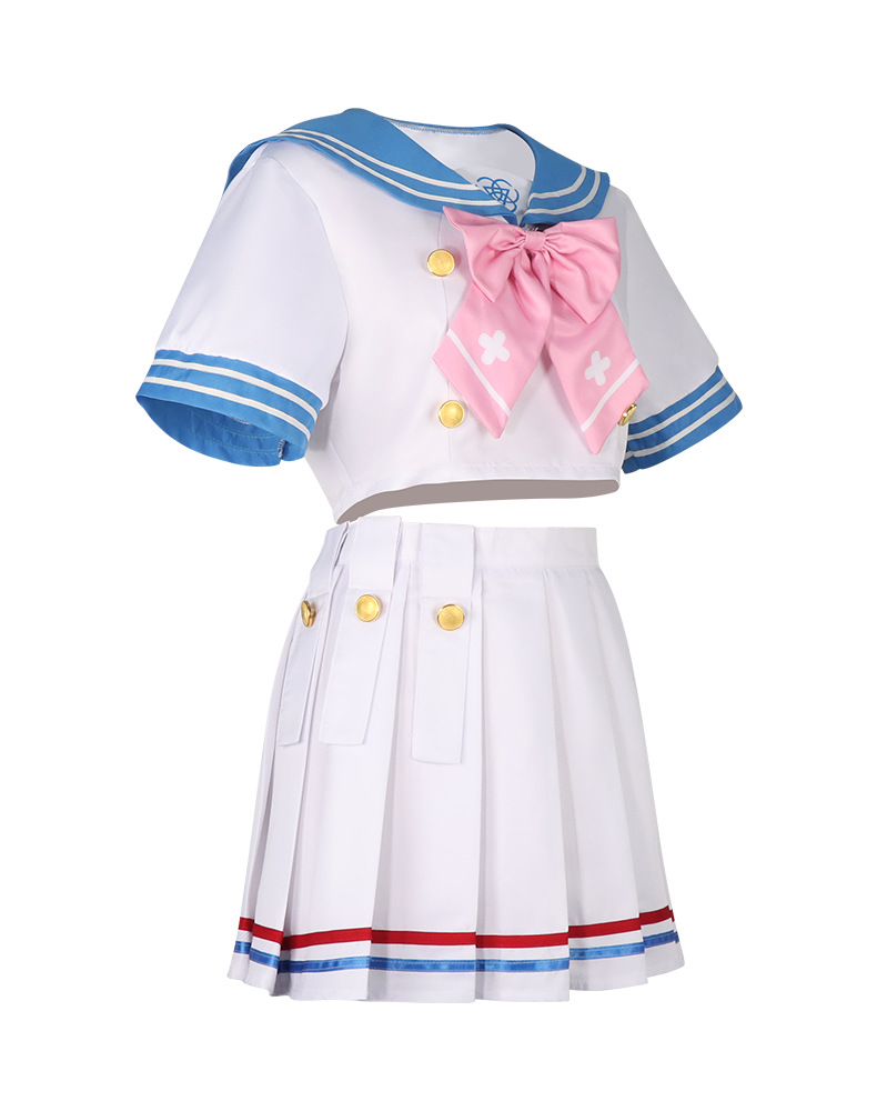 Blue Archive Urawa Hanako Sailor Uniform Cosplay Costume - Image 15