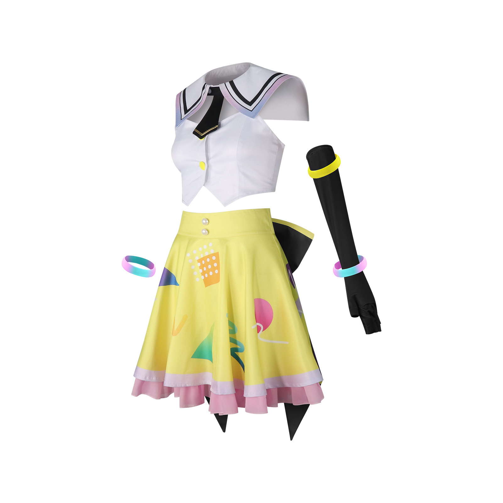 BanG Dream! Arale Nakamachi Dress Cosplay Costume - Image 3