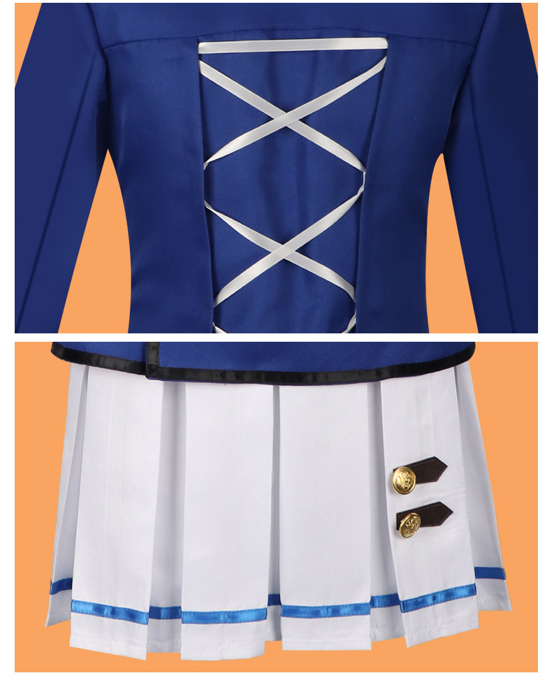 Aikatsu! Ichigo Hoshimiya Aoi Kiriya Ran Shibuki School Uniform Cosplay Costume - Image 22