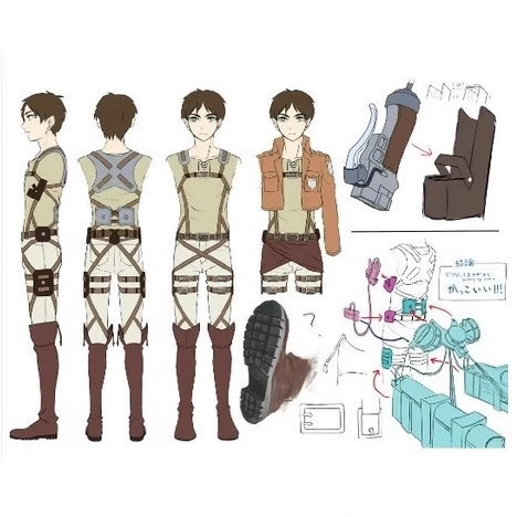 Attack on Titan Eren Yeager Mikasa Ackerman Levi Ackerman Cosplay Costume - Image 4