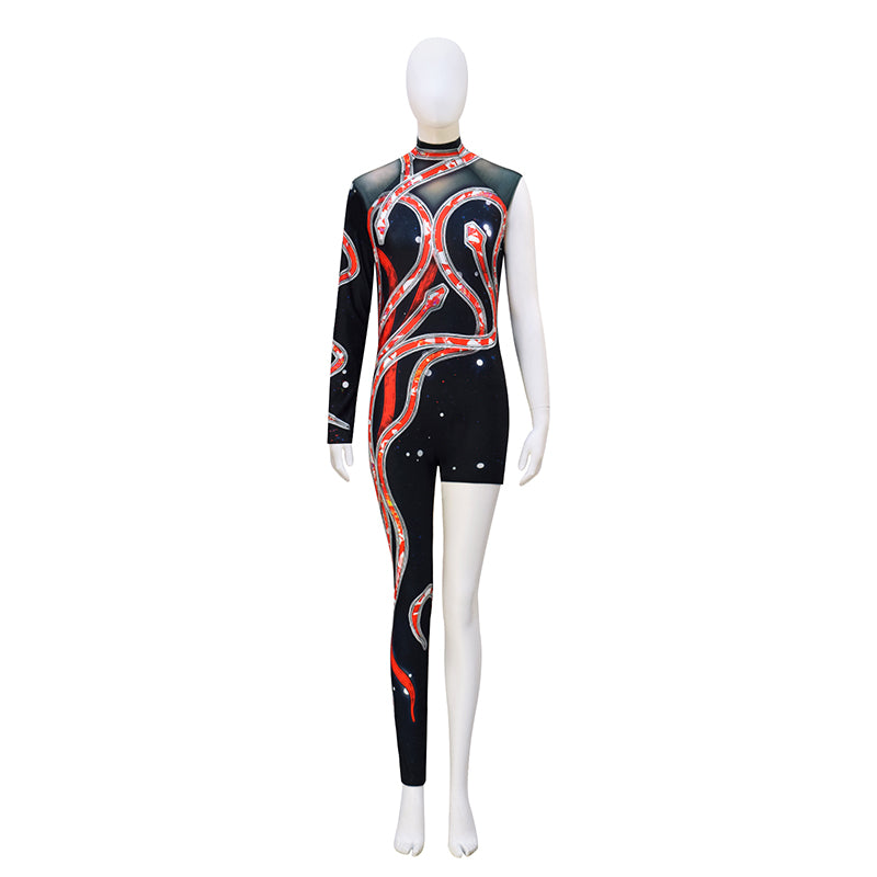 DIY Reputation Eras Tour Adults Black Red Snake Cosplay Costume - Image 2