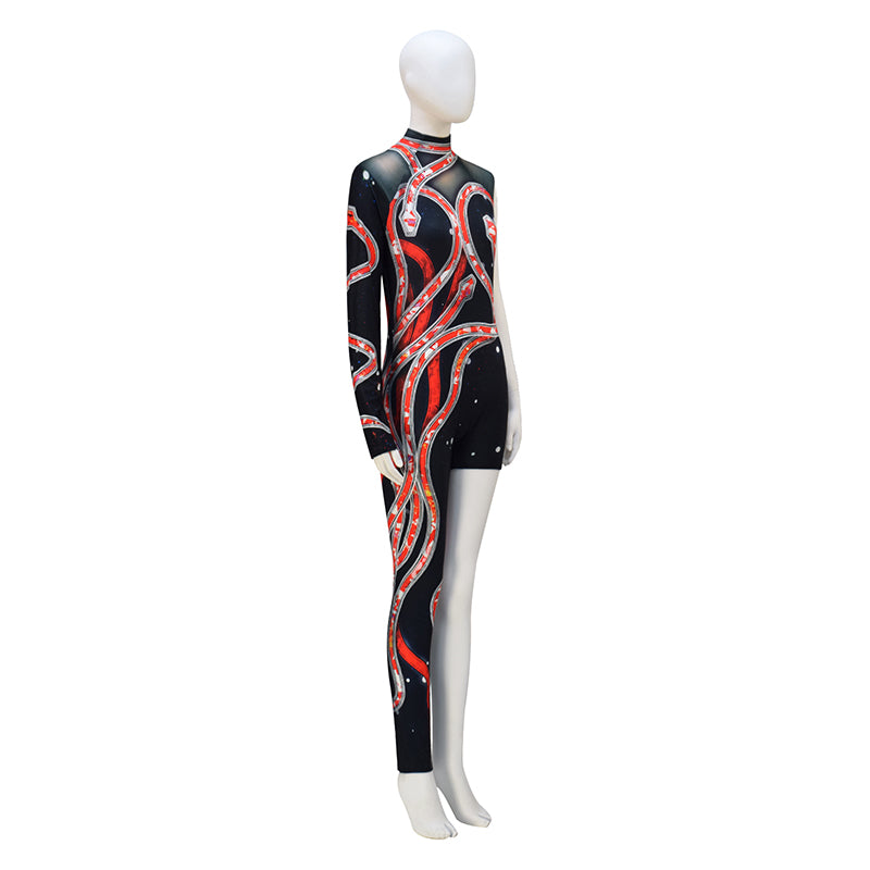 DIY Reputation Eras Tour Adults Black Red Snake Cosplay Costume - Image 5