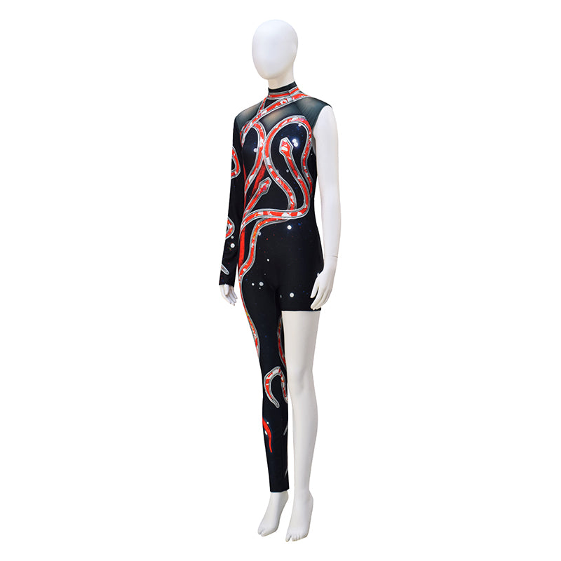 DIY Reputation Eras Tour Adults Black Red Snake Cosplay Costume - Image 6