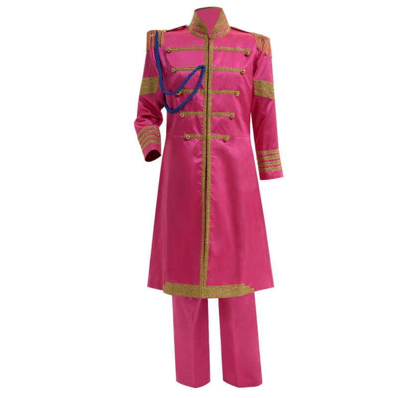 Sgt.pepper the Beatles Costume Outfit Sgt Pepper's Lonely Hearts Club Band Uniform PinK Color - Image 2