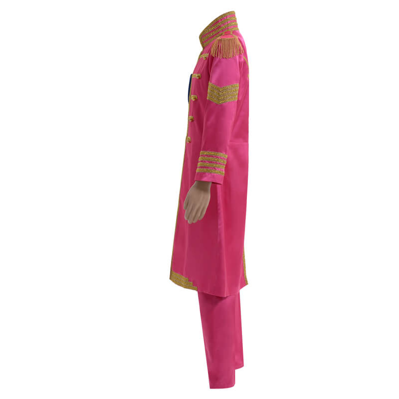 Sgt.pepper the Beatles Costume Outfit Sgt Pepper's Lonely Hearts Club Band Uniform PinK Color - Image 3