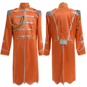 Sgt.pepper the Beatles Costume Outfit Sgt Pepper's Lonely Hearts Club Band Uniform Orange Color