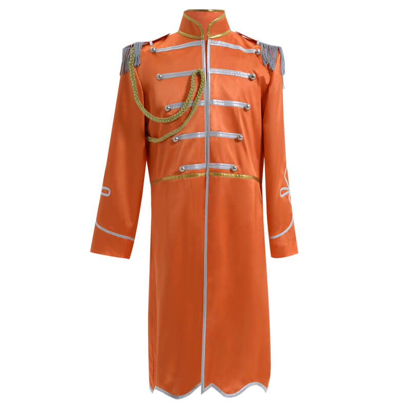 Sgt.pepper the Beatles Costume Outfit Sgt Pepper's Lonely Hearts Club Band Uniform Orange Color - Image 2