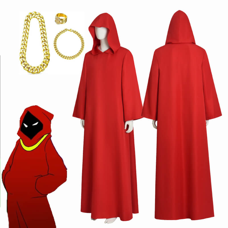 Red Wizard Robe Shadow Wizard Money Gang Red Cloak Halloween Costumes - Image 2