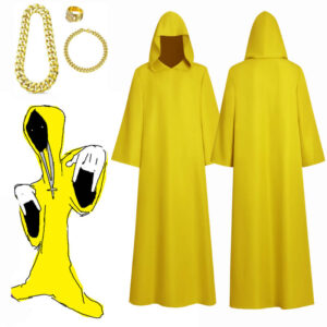 Yellow Wizard Robe Shadow Wizard Money Gang Halloween Hooded Cloak Outfits