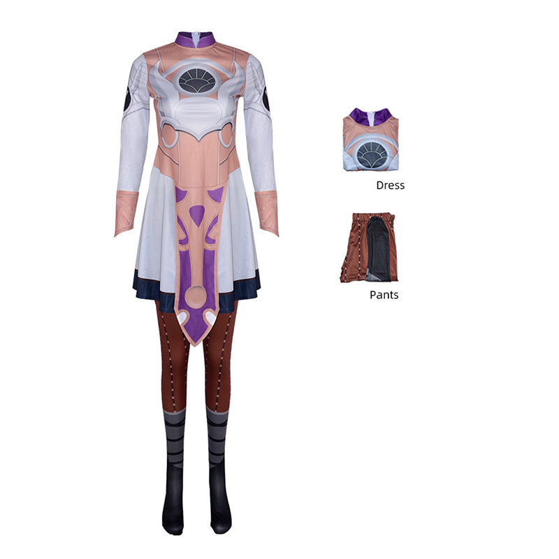 Shadowheart Cosplay Game Baldur Gate 3 Costume Halloween Carnival Suit - Image 5