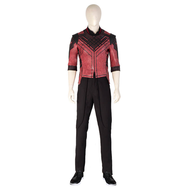 Shang Chi Costumes Red Jacket Master of Kung Fu Cosplay Outfit for Halloween - Image 2