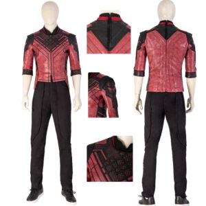 Shang Chi Costumes Red Jacket Master of Kung Fu Cosplay Outfit for Halloween