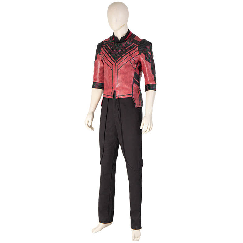 Shang Chi Costumes Red Jacket Master of Kung Fu Cosplay Outfit for Halloween - Image 3