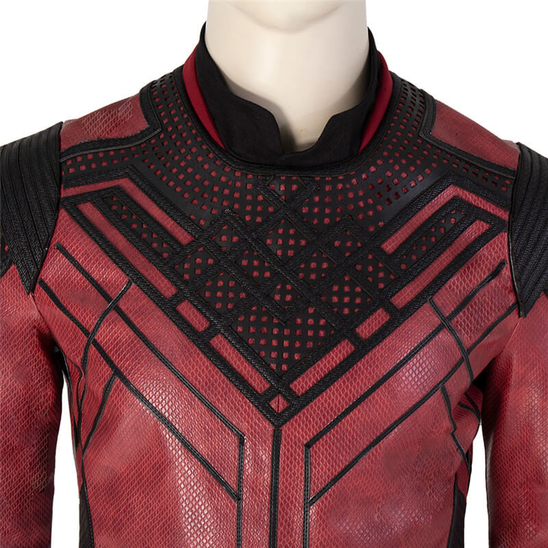 Shang Chi Costumes Red Jacket Master of Kung Fu Cosplay Outfit for Halloween - Image 6