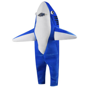 Kids Shark Costumes Boys Halloween Funny Fleece Onesize Jumpsuit Cosplay
