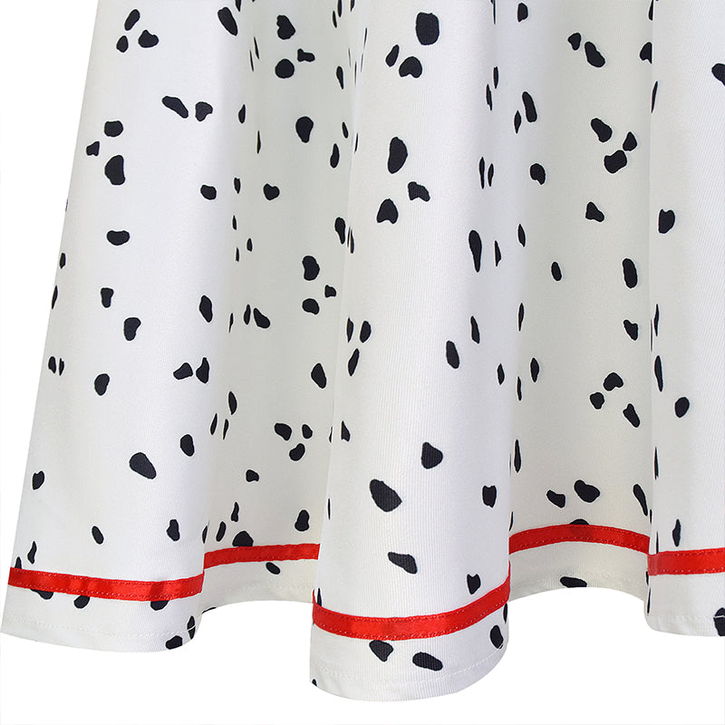 Spot Cloak Black White Clashing Cosplay Costume Halloween Party Outfits - Image 9