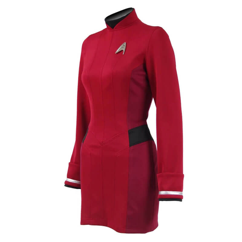 Star Trek Beyond Costume Uhura Engineer Crewman Red Dress Uniform Girls Women - Image 3