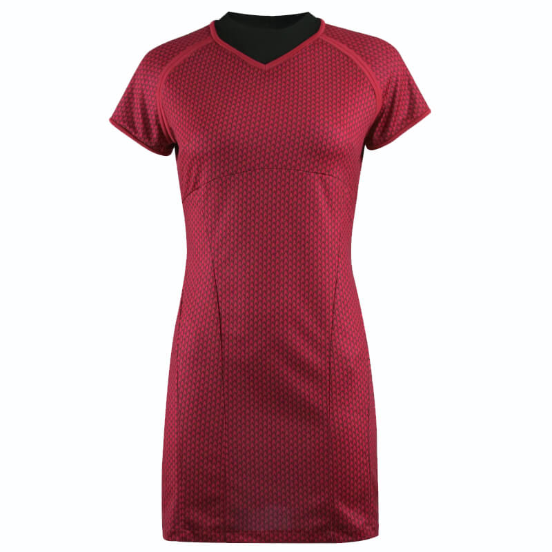 Star Trek Into Darkness Fleet Uhura Red Uniform Dress Cosplay Costume - Image 2