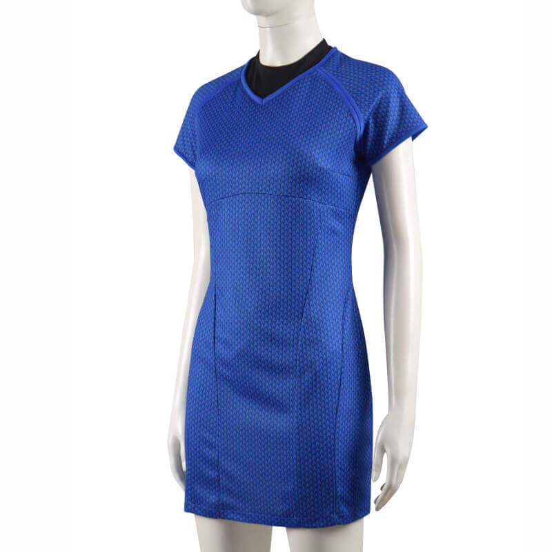 Star Trek Into Darkness Fleet Uhura Blue Uniform Dress Cosplay Costume - Image 3