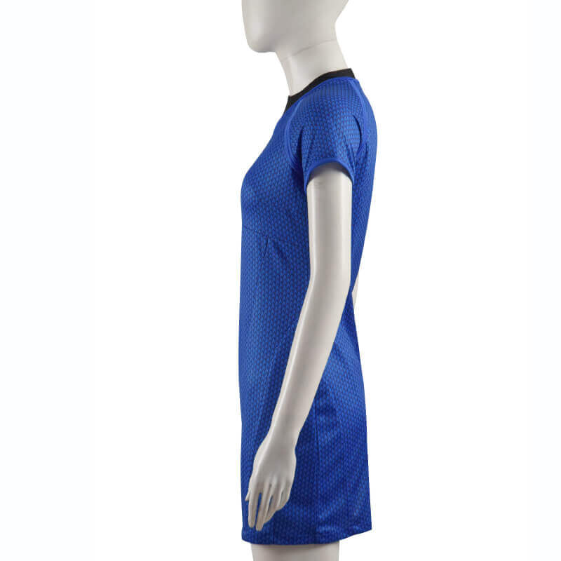 Star Trek Into Darkness Fleet Uhura Blue Uniform Dress Cosplay Costume - Image 4