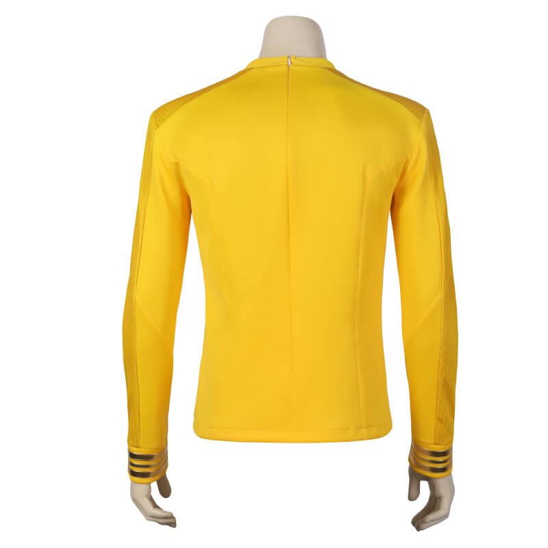 Star Trek Strange New Worlds Yellow Uniform Shirt Captain Christopher Pike Cosplay Costume - Image 5