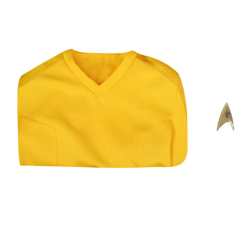 Star Trek Strange New Worlds Yellow Uniform Shirt Captain Christopher Pike Cosplay Costume - Image 6