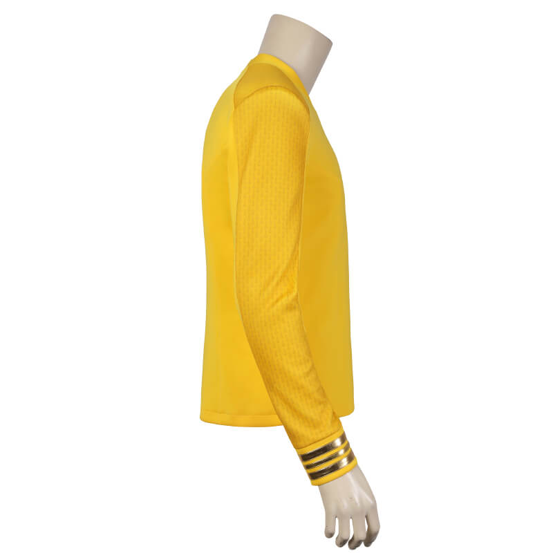 Star Trek Strange New Worlds Yellow Uniform Shirt Captain Christopher Pike Cosplay Costume - Image 4