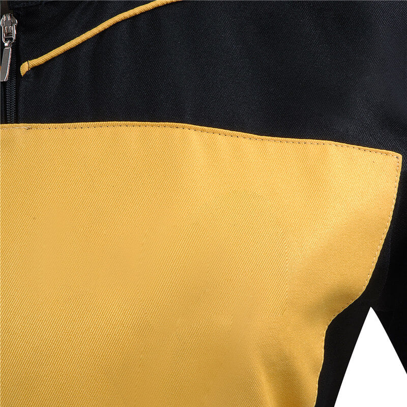 Star Trek TNG Yellow Uniform Dress Skant Uniform Cosplay Costume - Image 5
