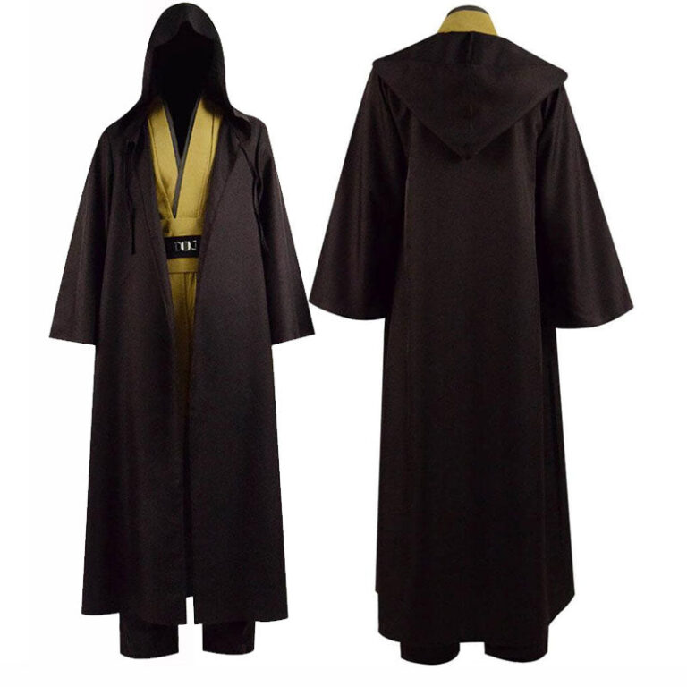 Front and back views of the Anakin Skywalker hooded robe costume in the HEROCOS listing