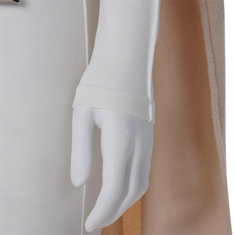 Star Wars Padme Amidala Costumes Padme Cosplay White Battle Outfits New Version - Image 19