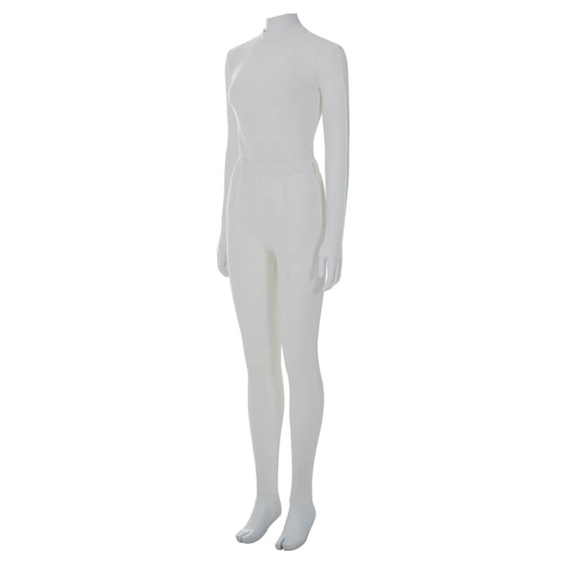 Star Wars Padme Amidala Costumes Padme Cosplay White Battle Outfits New Version - Image 9