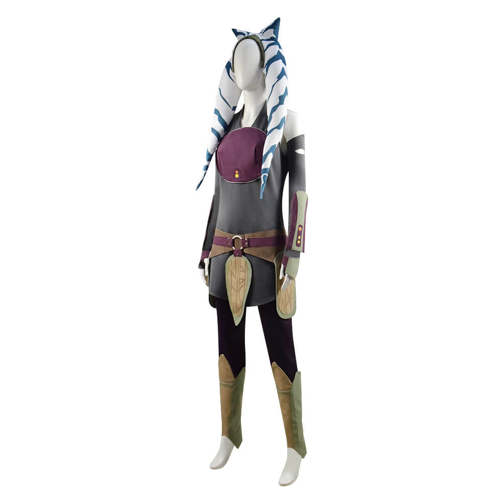 Star Wars Rebels Ahsoka Tano Cosplay Halloween Costume Adults - Image 3