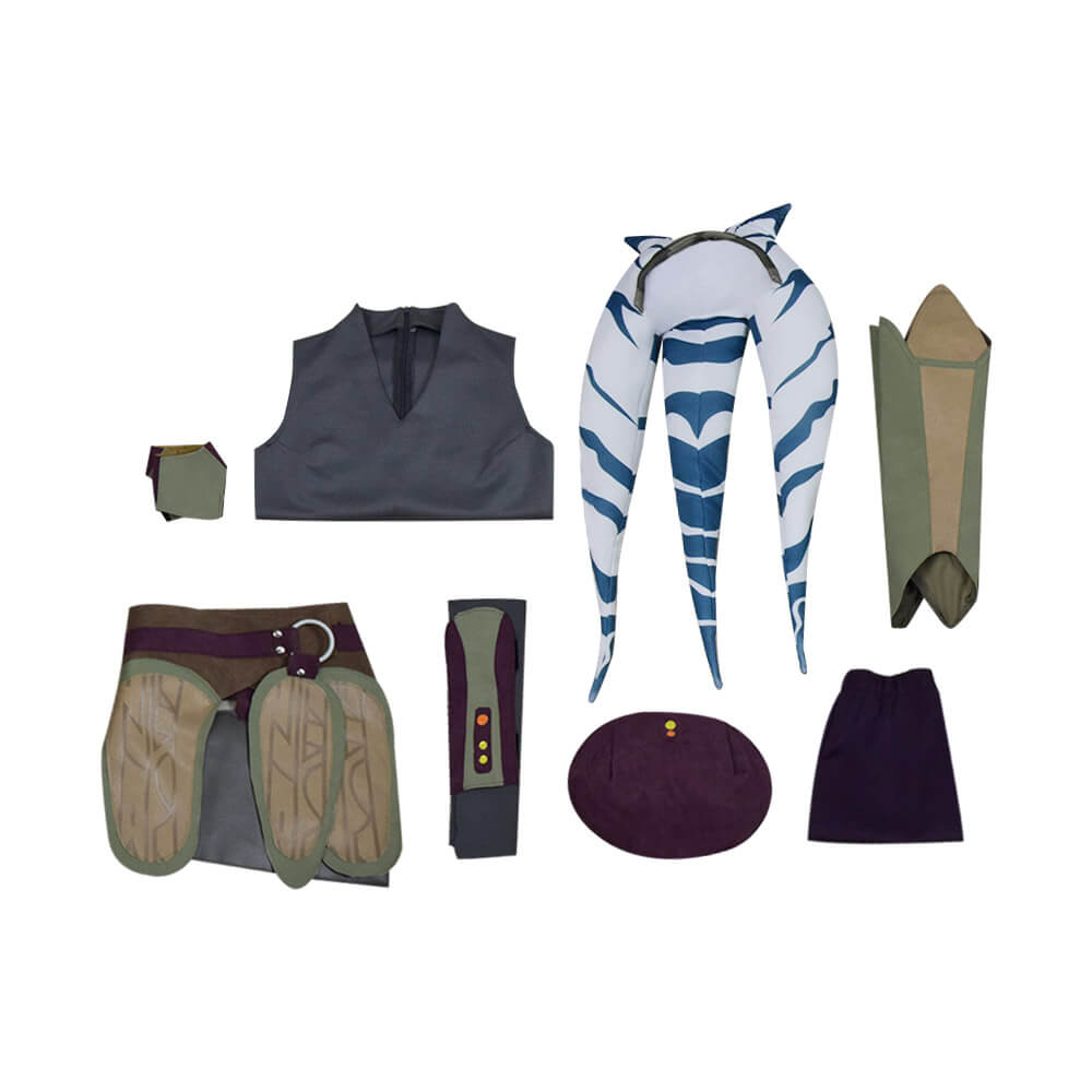 Star Wars Rebels Ahsoka Tano Cosplay Halloween Costume Adults - Image 6