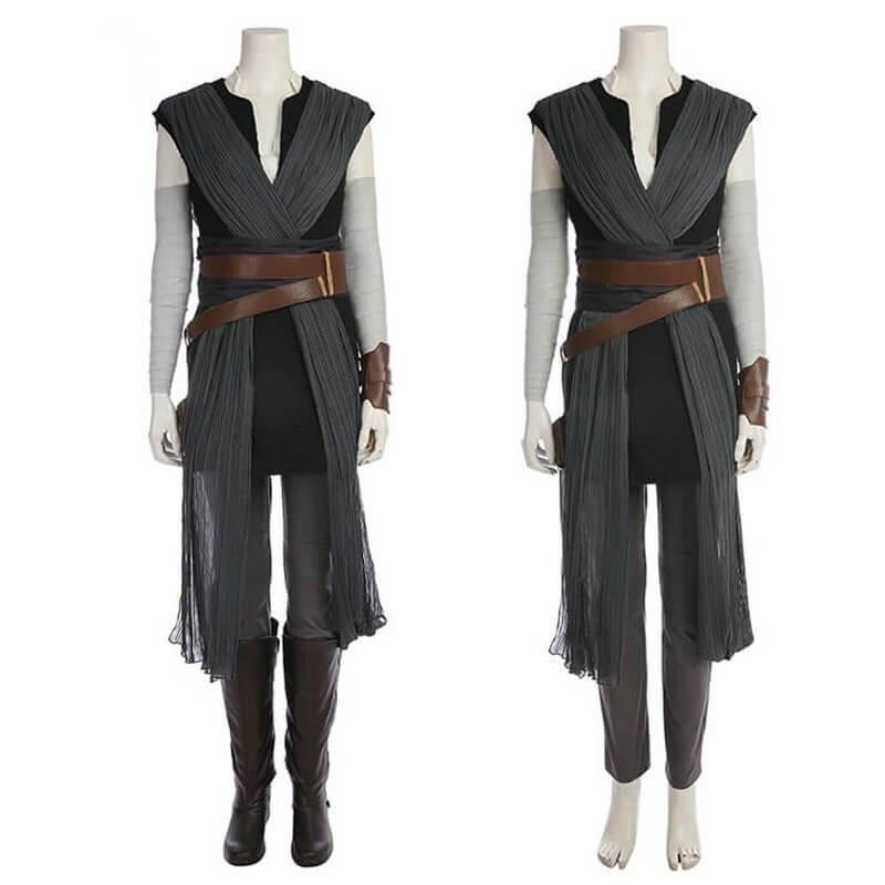 Star Wars VIII The Last Jedi Rey Cosplay Costume for Halloween
