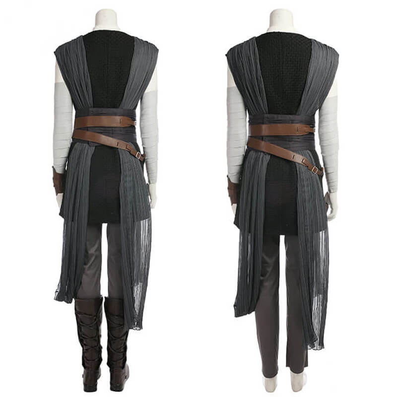 Star Wars VIII The Last Jedi Rey Cosplay Costume for Halloween - Image 3