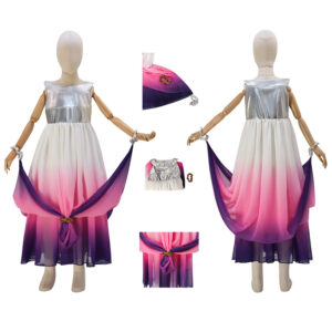Star Wars Padmé Amidala Kids Cosplay Costume Outfits Cosplay Pink Purple Outfit