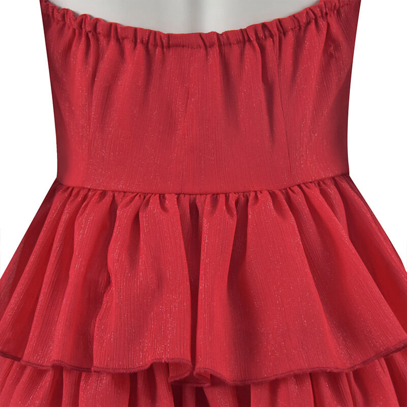 Suicide Squad 2021 Movie Harley Quinn Cosplay Costume Red Dress - Image 11