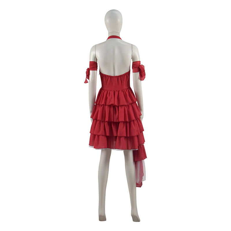 Suicide Squad 2021 Movie Harley Quinn Cosplay Costume Red Dress - Image 6