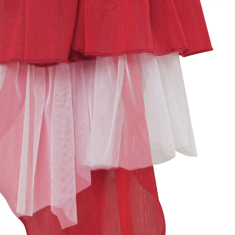 Suicide Squad 2021 Movie Harley Quinn Cosplay Costume Red Dress - Image 10