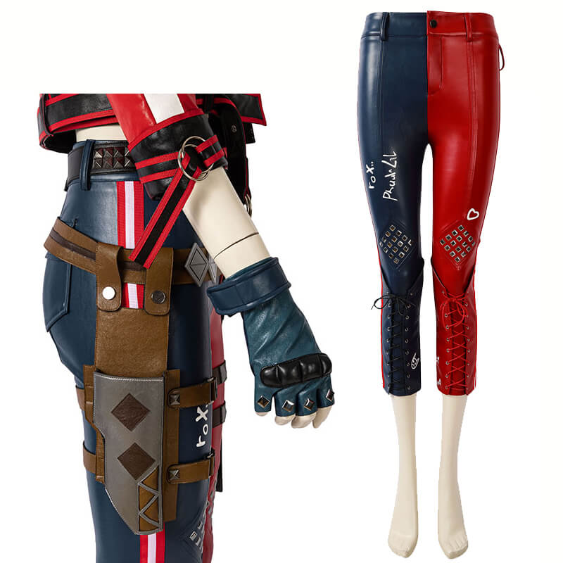 Harley Quinn Costumes Suicide Squad Kill the Justice League Cosplay Outfit Halloween Suit - Image 15