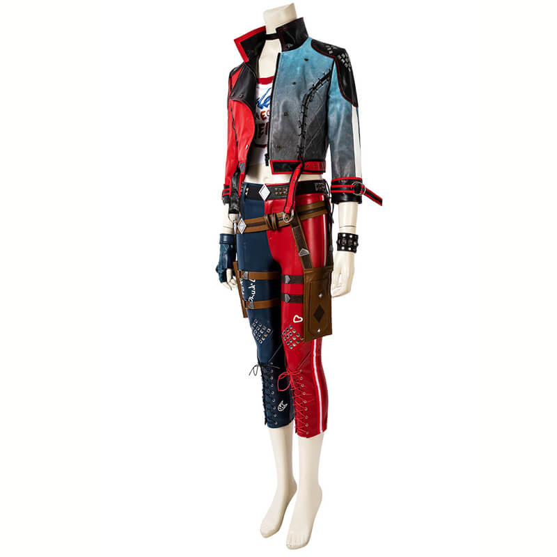 Harley Quinn Costumes Suicide Squad Kill the Justice League Cosplay Outfit Halloween Suit - Image 3