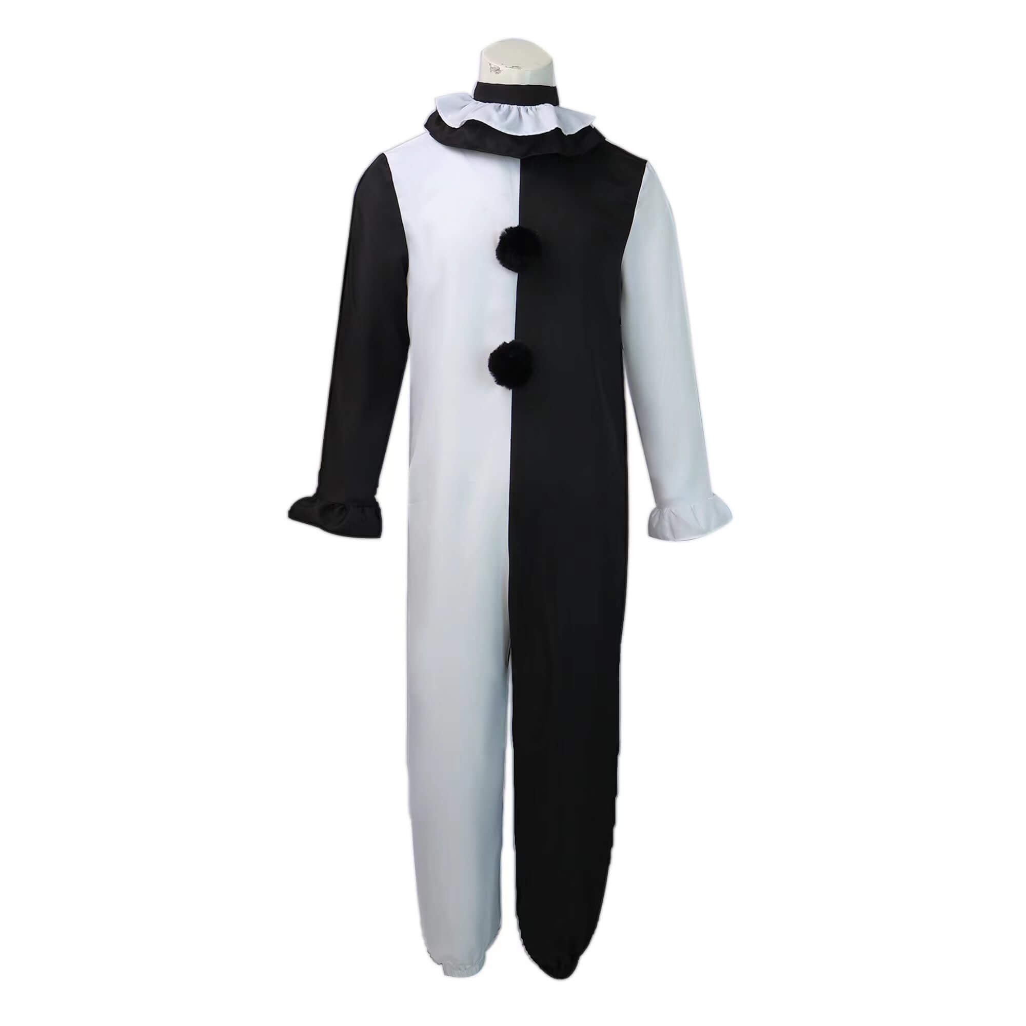 Terrifier 2 Art The Clown Halloween Jumpsuit Cosplay Costume with Halloween Mask - Image 2