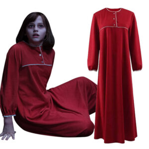 The Conjuring 2 Costume Red Sleep Dress Pajamas Skirt Cosplay