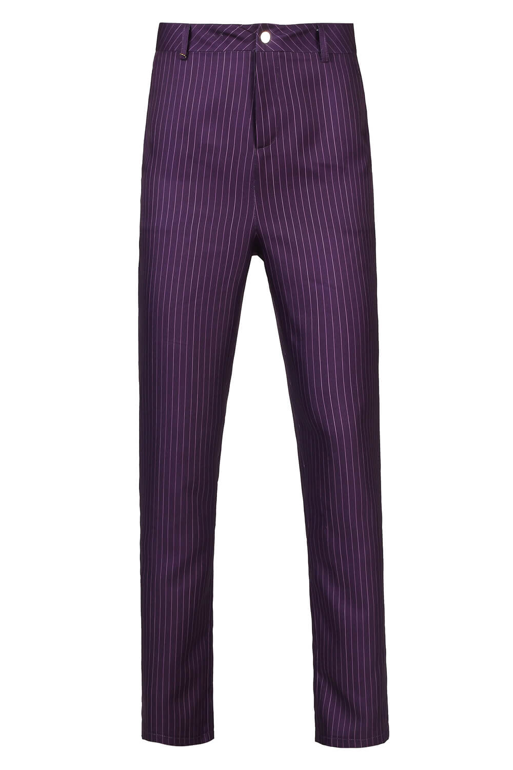The Dark Knight Batman Joker Clown Purple Coat Cosplay Men Halloween Costume - Image 9